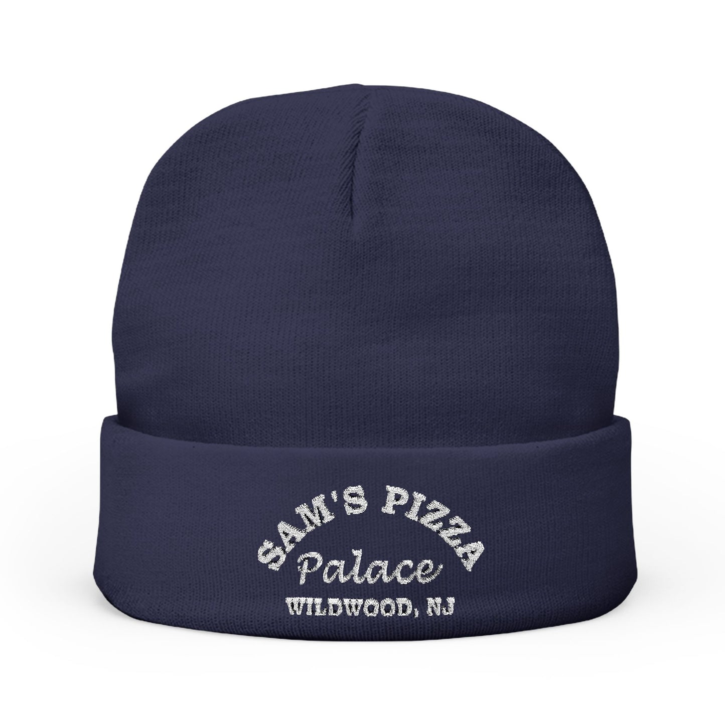 Sam’s Pizza Palace Embroidered Knit Beanie