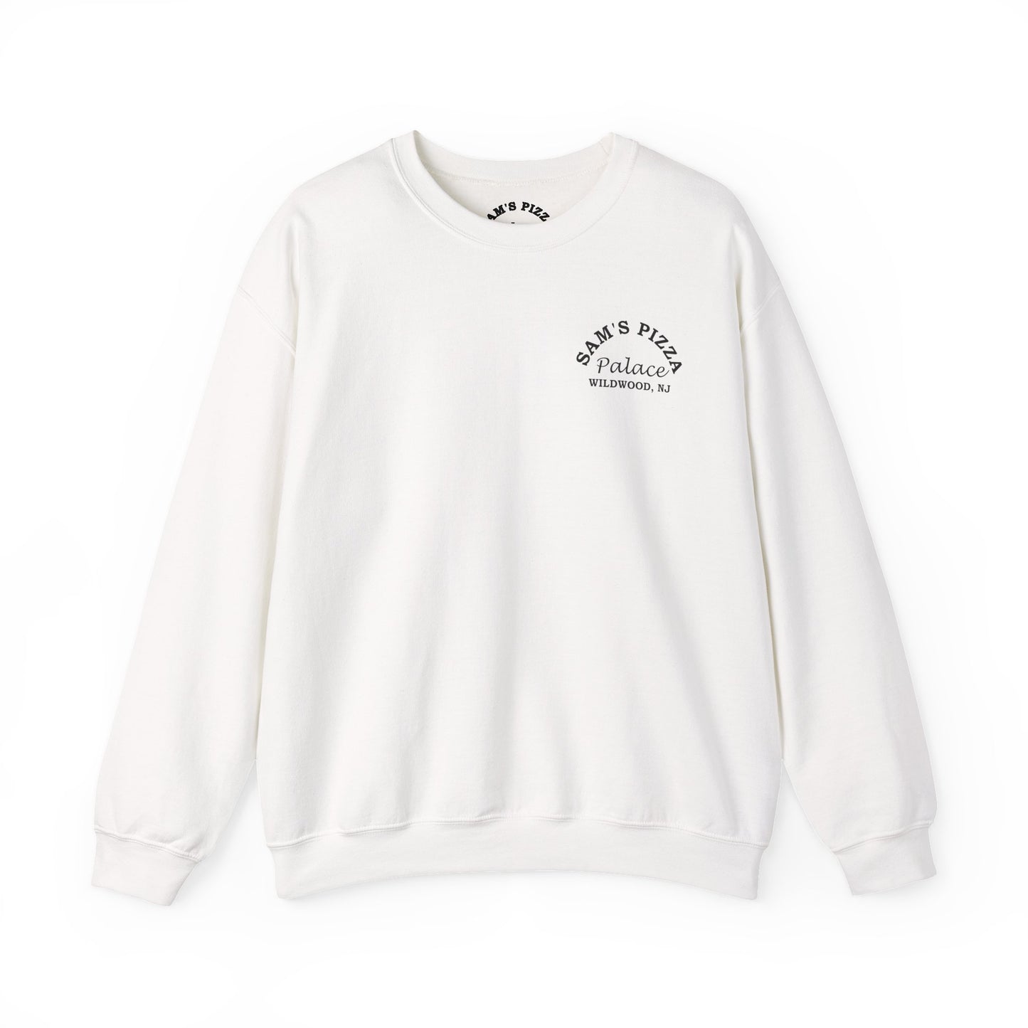 Sam's Pizza Palace Crewneck Sweatshirt (Slice Slice Baby)