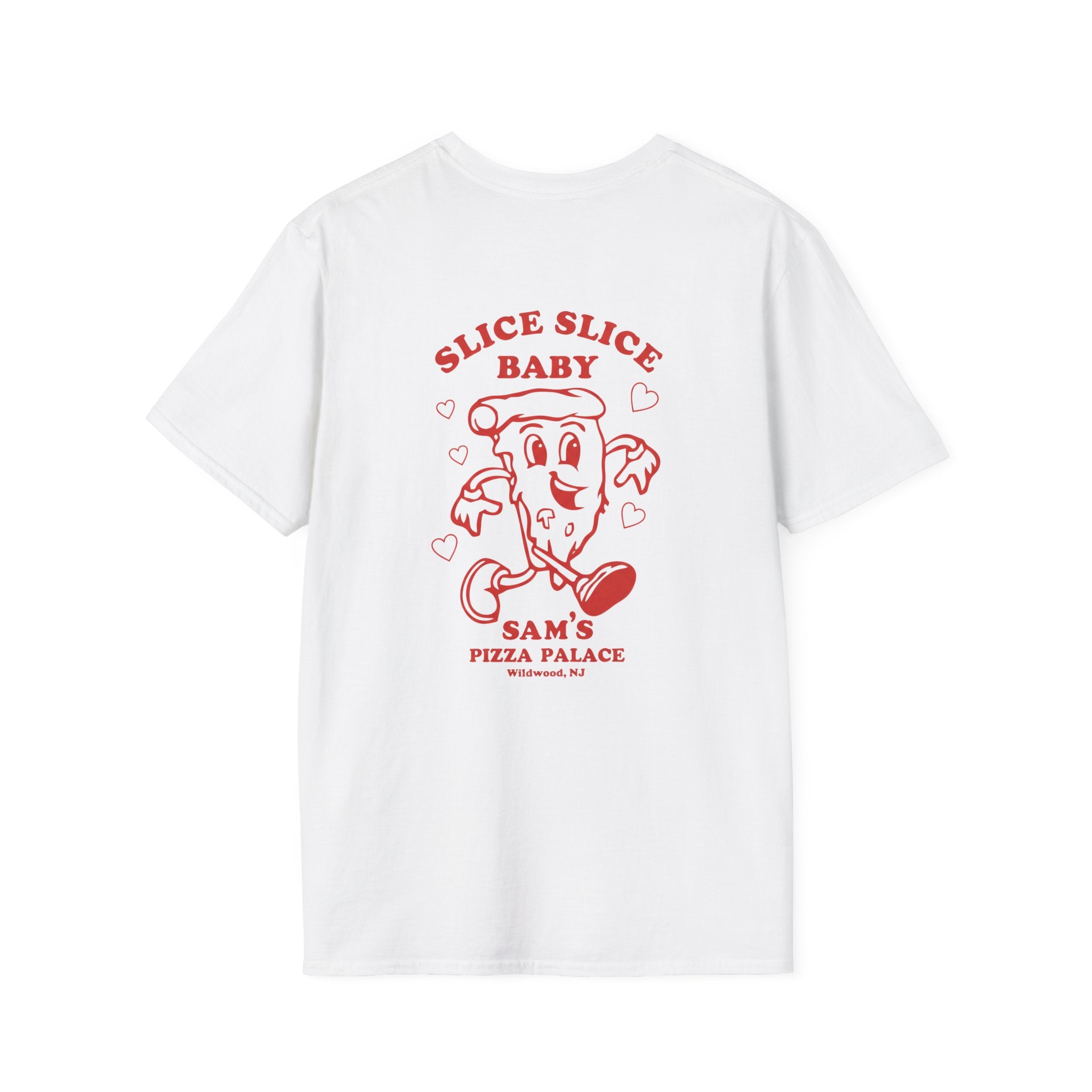 Sam's Pizza Palace T-shirt (Slice Slice Baby) – Sam's Pizza Palace