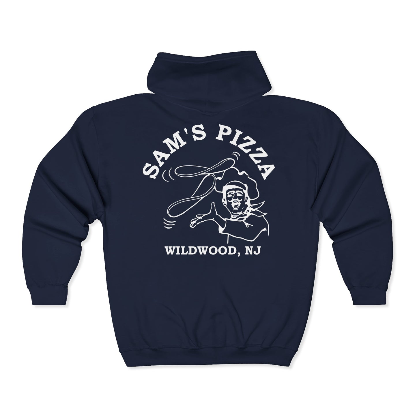 Sam's Pizza Palace Full Zip Hooded Sweatshirt