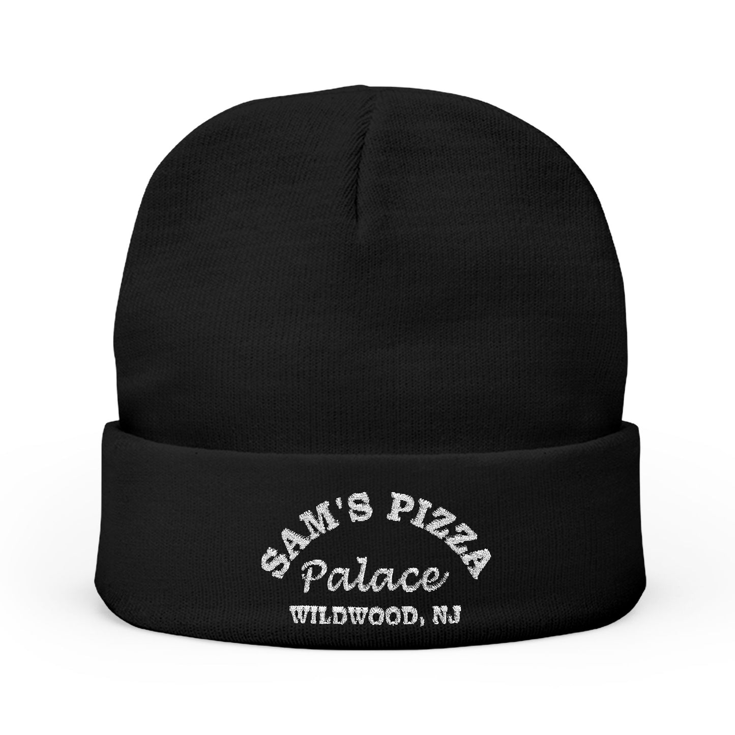 Sam’s Pizza Palace Embroidered Knit Beanie