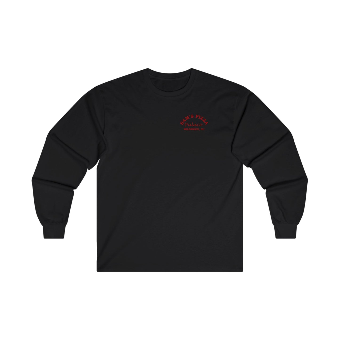 Authentic Sam's Pizza Palace Long Sleeve T-shirt (Red Logo)
