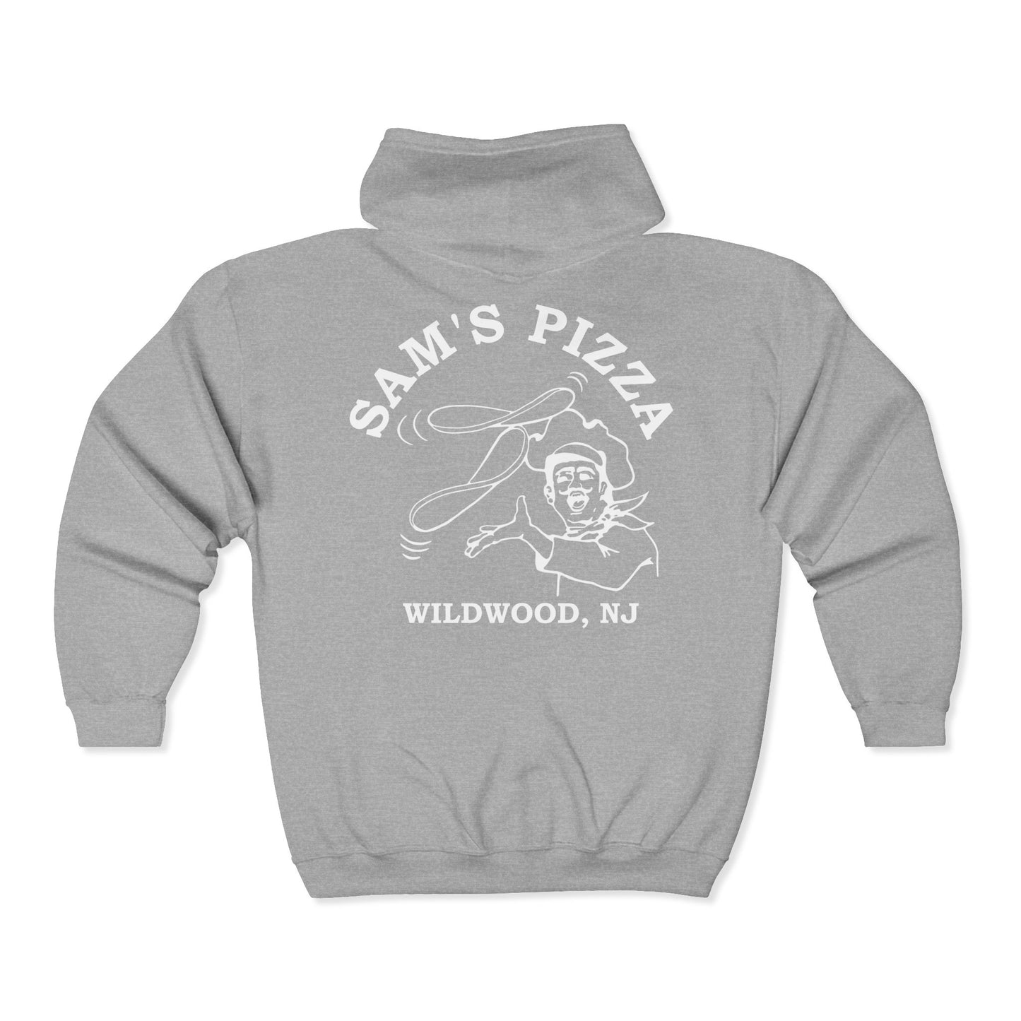 Sam's Pizza Palace Full Zip Hooded Sweatshirt