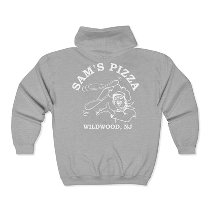 Sam's Pizza Palace Full Zip Hooded Sweatshirt