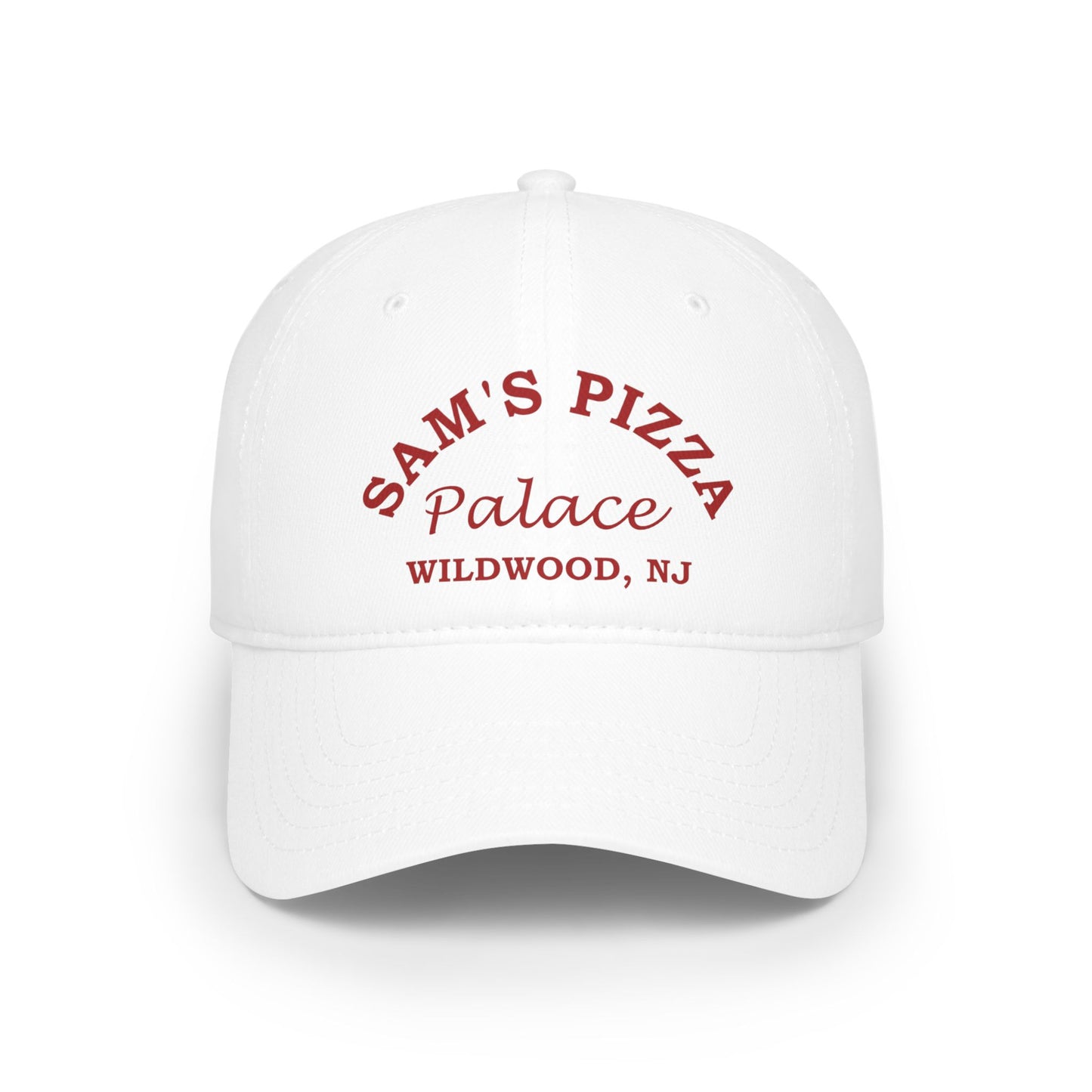 Authentic Sam's Pizza Palace Low Profile Baseball Hat (Red Logo)