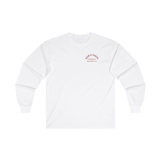 Authentic Sam's Pizza Palace Long Sleeve T-shirt (Red Logo)