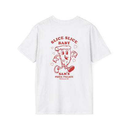 Sam's Pizza Palace T-shirt (Slice Slice Baby)