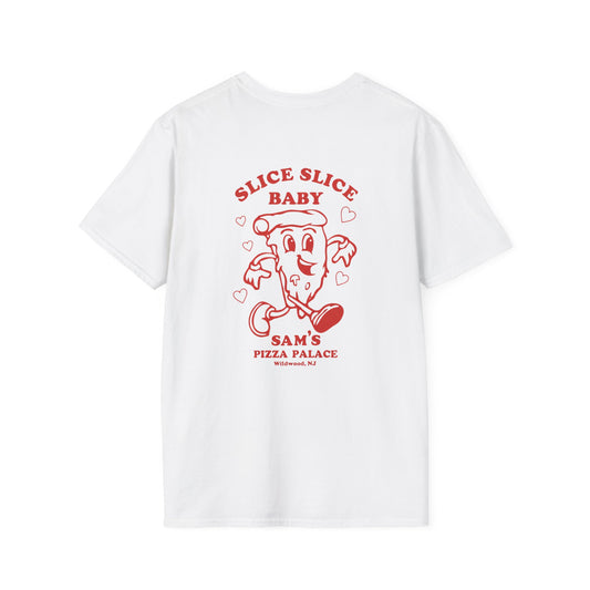 Sam's Pizza Palace T-shirt (Slice Slice Baby)