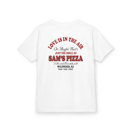 "LOVE IS IN THE AIR" Sam's Pizza Palace Youth T-shirt