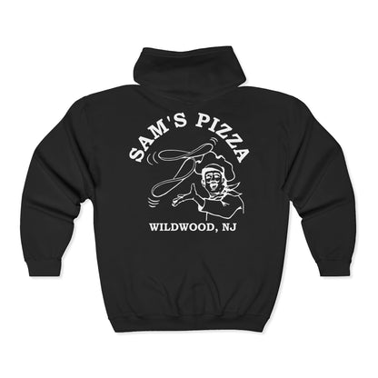 Sam's Pizza Palace Full Zip Hooded Sweatshirt