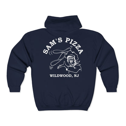 Sam's Pizza Palace Full Zip Hooded Sweatshirt