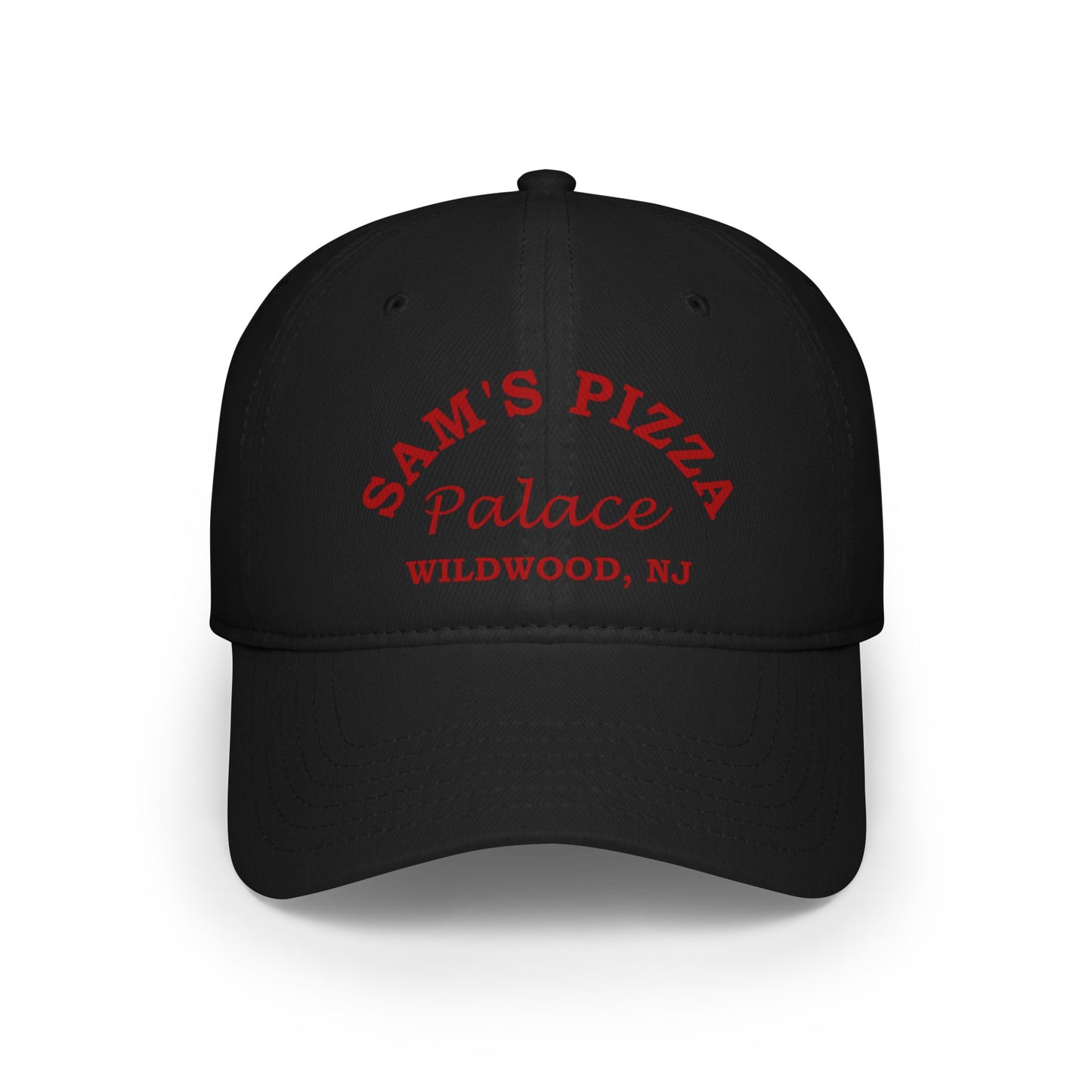 Authentic Sam's Pizza Palace Low Profile Baseball Hat (Red Logo)