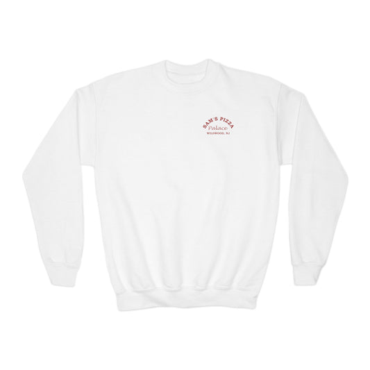 Authentic Sam's Pizza Palace Youth Crewneck Sweatshirt (Red Logo)