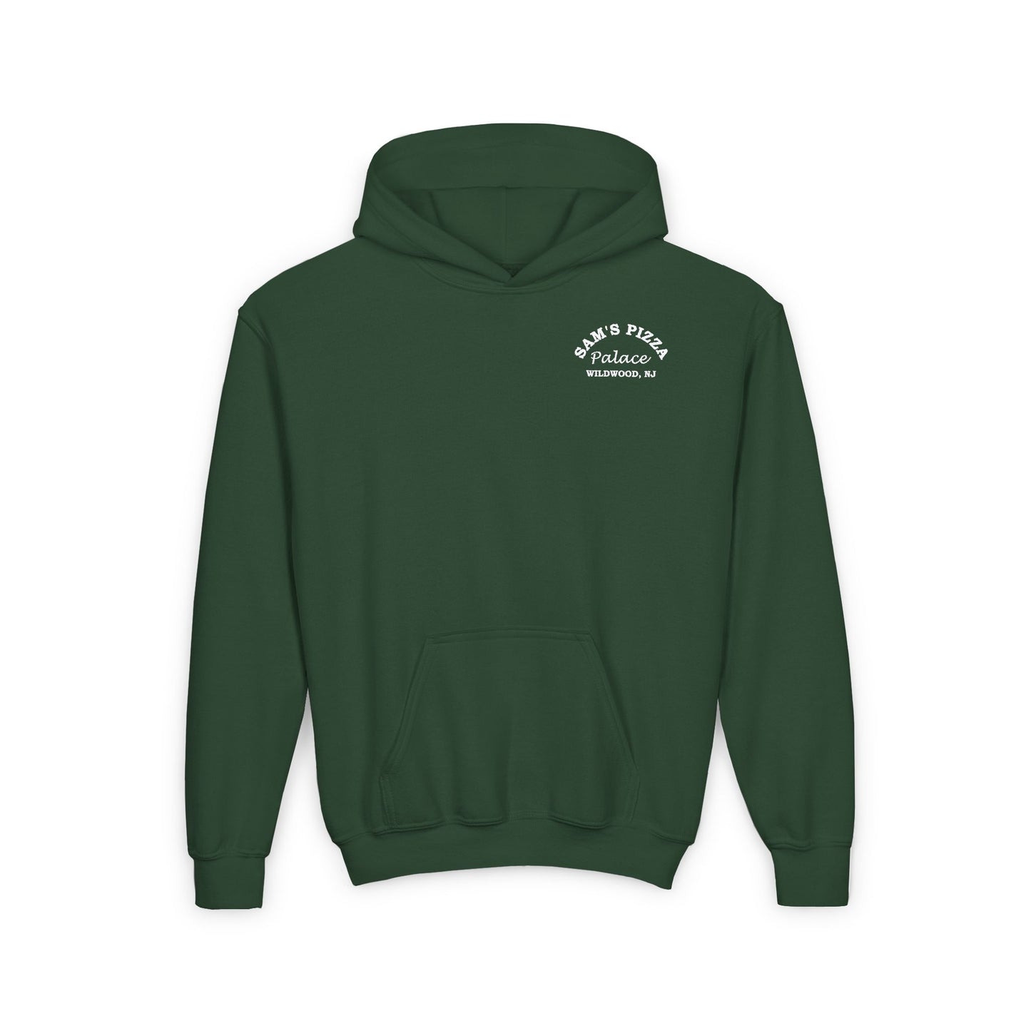 Green Authentic Sam's Pizza Palace Youth Hoodie